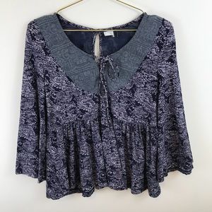 Anthropologie | Akemi + Kin Paisley Tee Blouse